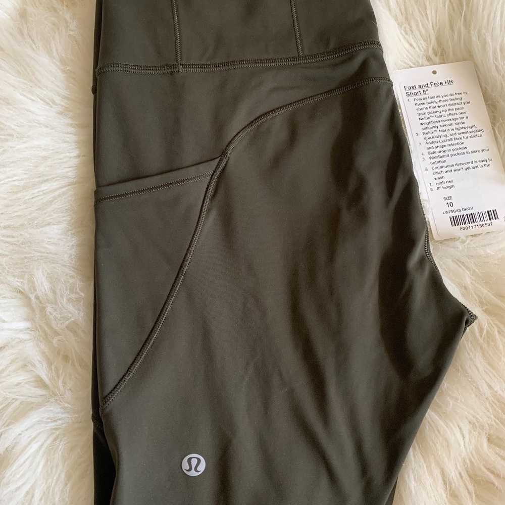 Lululemon Fast & Free Short 8'